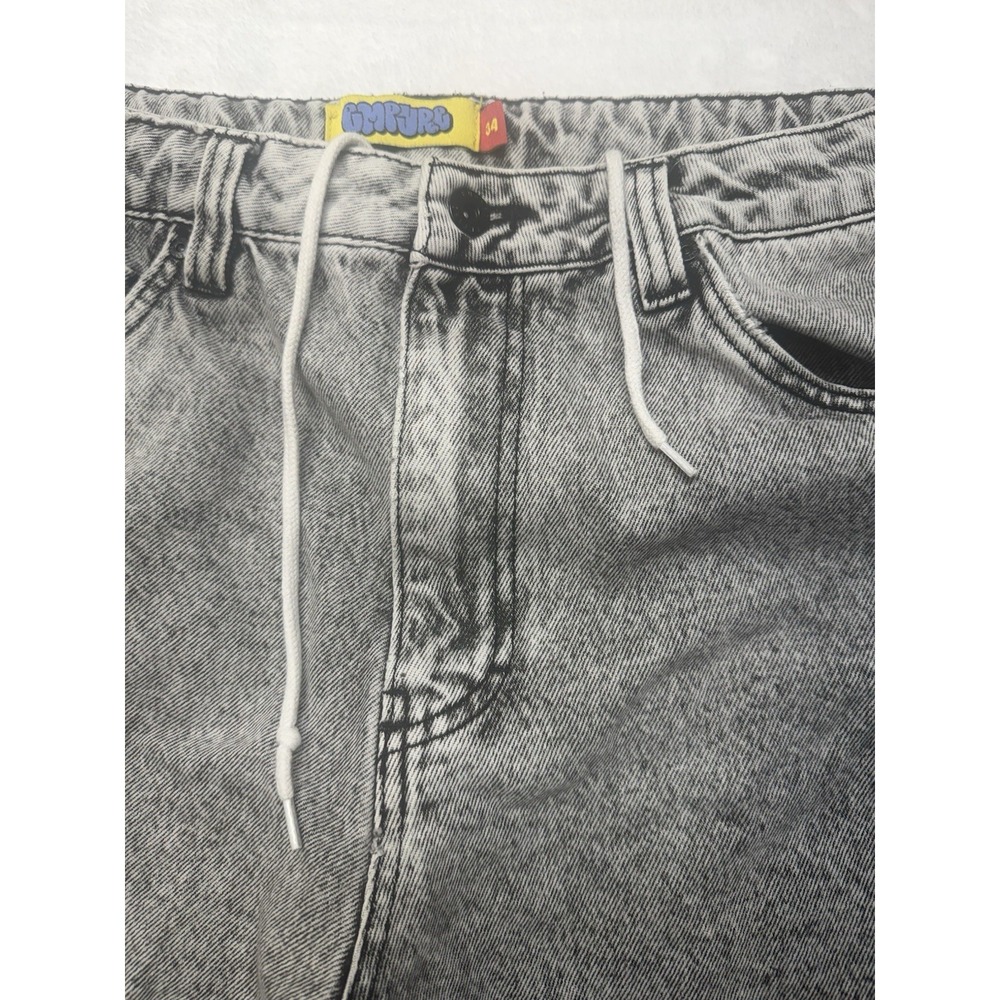 Empyre Jeans Acid Wash Gray Baggy Wide Streetwear Skate Jeans Men's  34 Relaxed - Picture 14 of 16